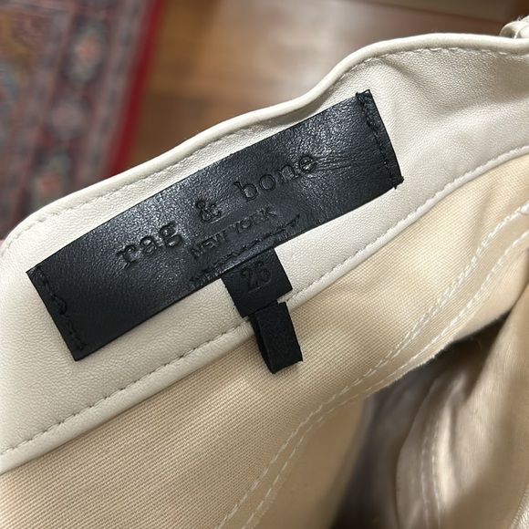 Rag & Bone cream leather pants - Picture 5 of 6